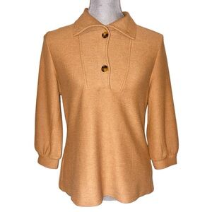 Verve Ami Soft Knit 3/4 Sleeve Button Top